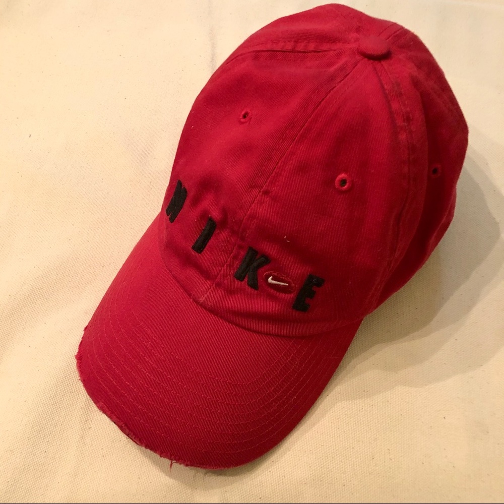 Nike ball cap, Red